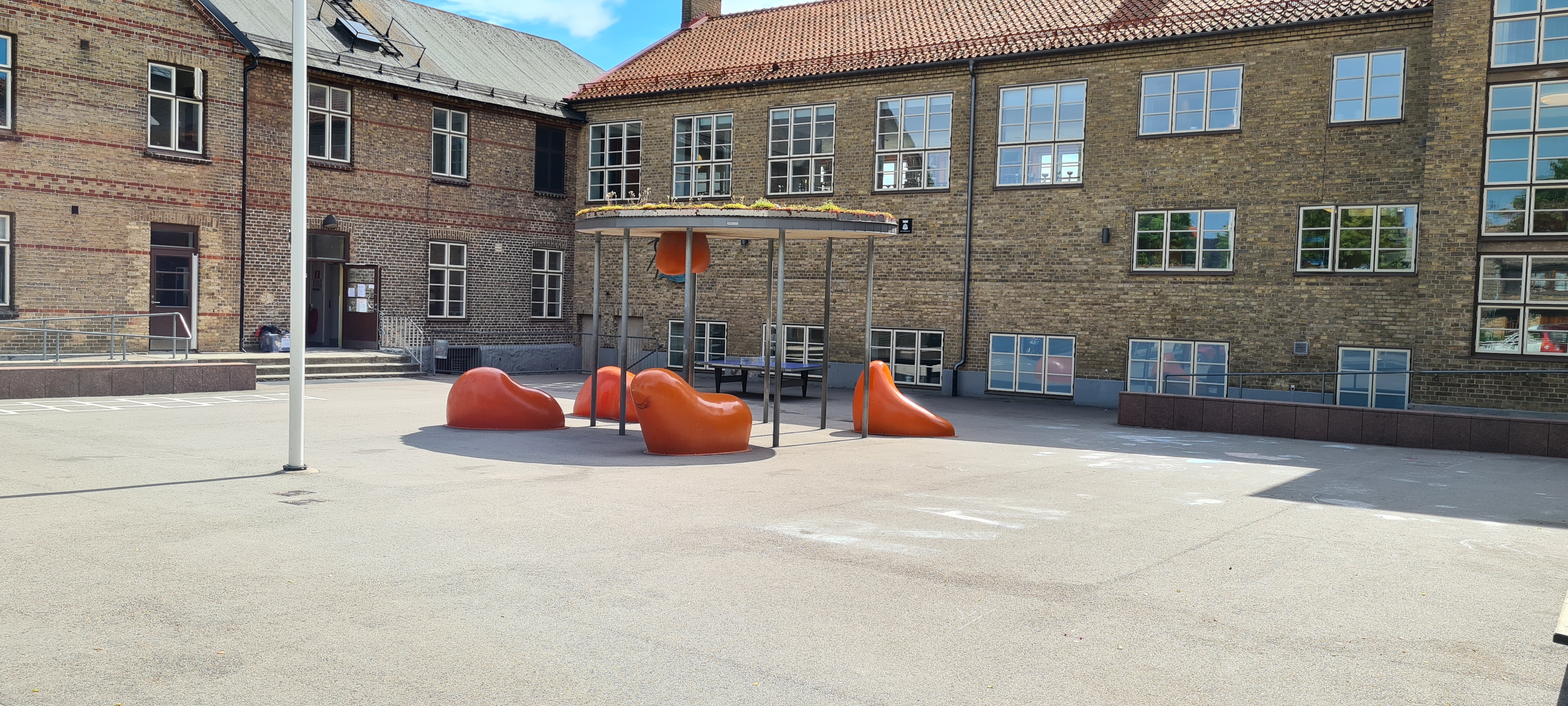 Råå Södra skola, tegelbyggnad.