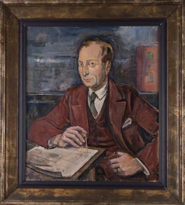 Porträtt av Arvid Fuhre målat av Hugo Gehlin 1931.