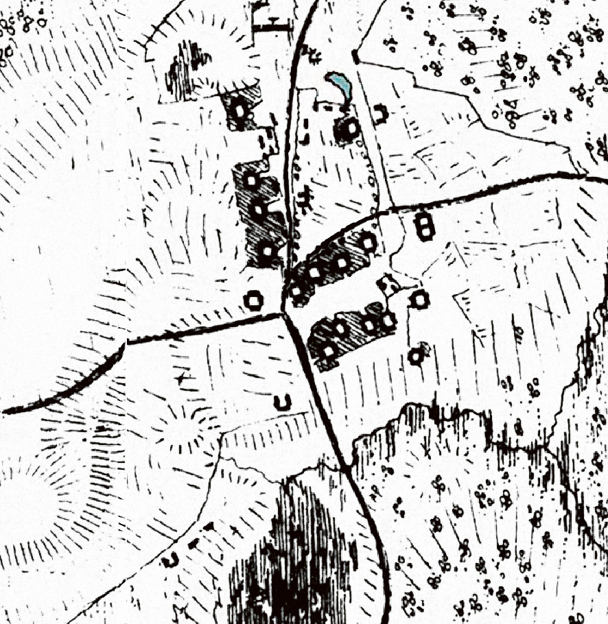 Filborna by enligt rekognoseringskartan från 1811