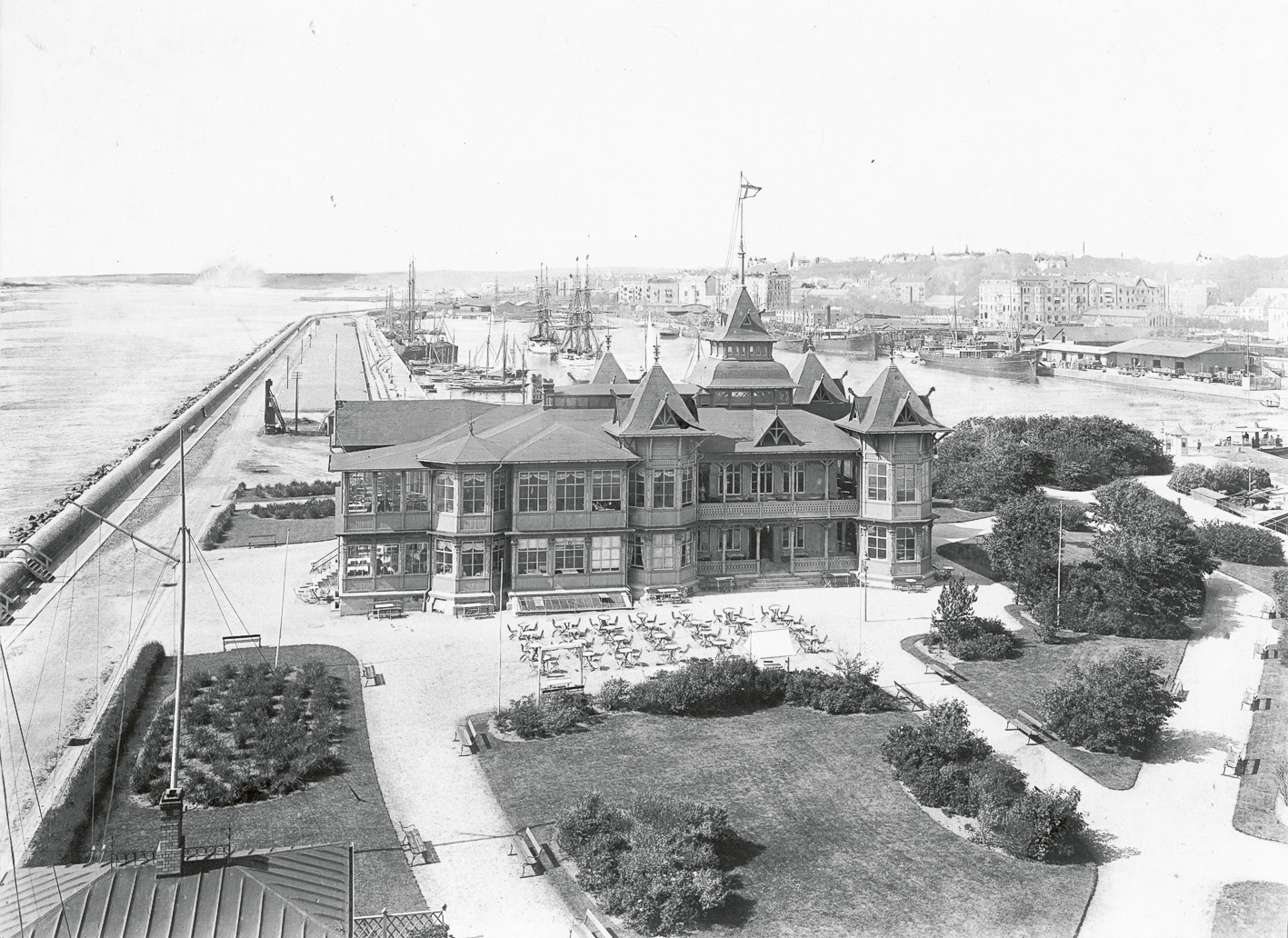 Hamnpaviljongen. Foto 1920-tal