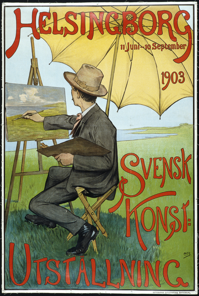 Affisch för den separata konstutställningen. Helsingborgs museers samlingar