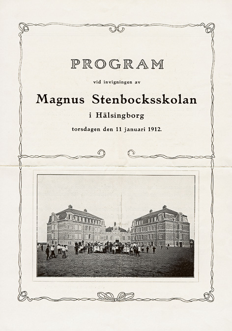 Program vid invigningen den 11 januari 1912