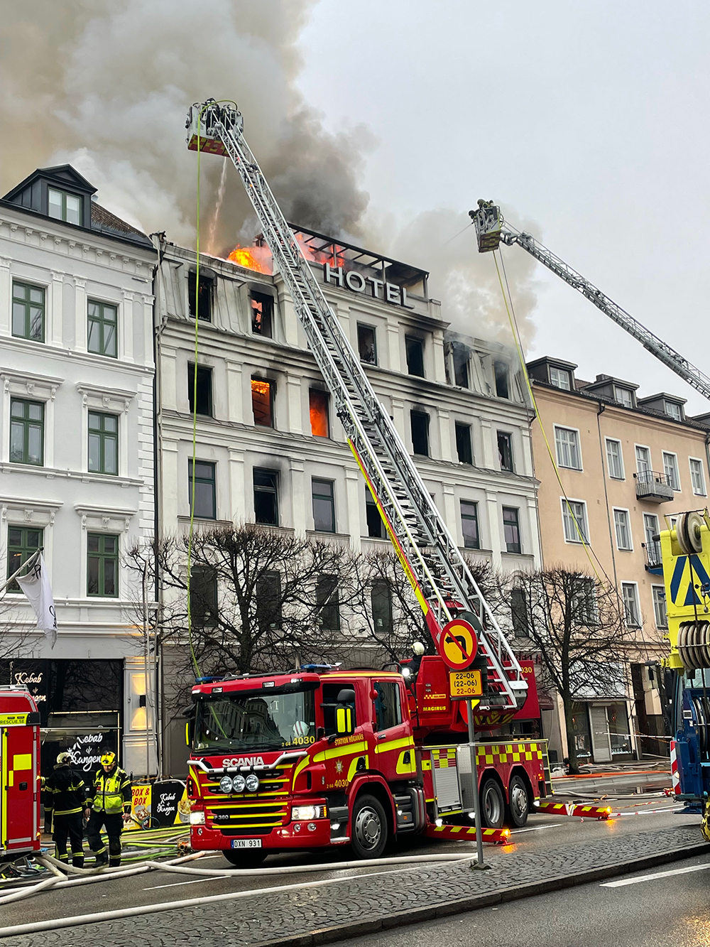 Branden på Hotell Kärnan.
