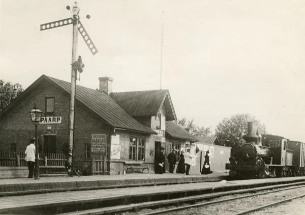 Påarps station runt sekelskiftet 1900.