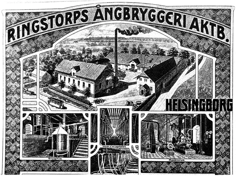 Reklamtryck från Ringstorps Ångbryggeri.