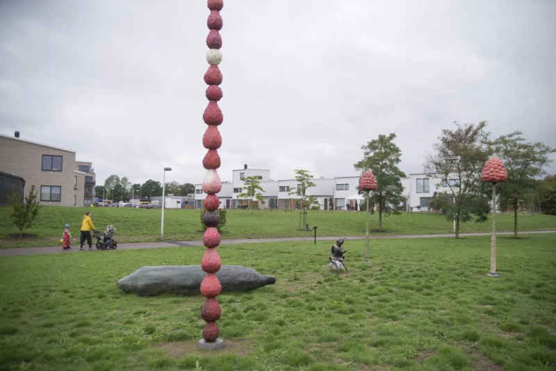 Konstverket ”Världen gror i mig” från 2018 av Johan Svensson. Foto: Sven Olof Larsén, Helsingborgs Museum.