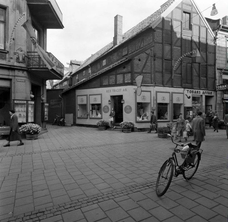 Strömgrändsgården sedd från Kullagatan 1962. Foto: Helsingborgs museum 3694-2012:3