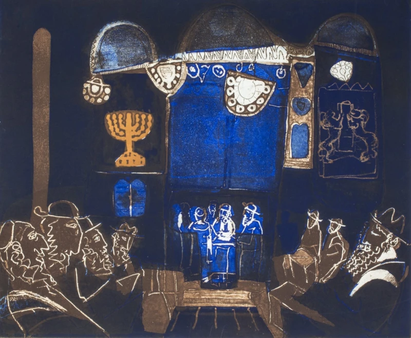 Färggravyr av Lennart Rosensohn från 1977. ©Lennart Rosensohn/Bildupphovsrätt 2014Helsingborgs museum.