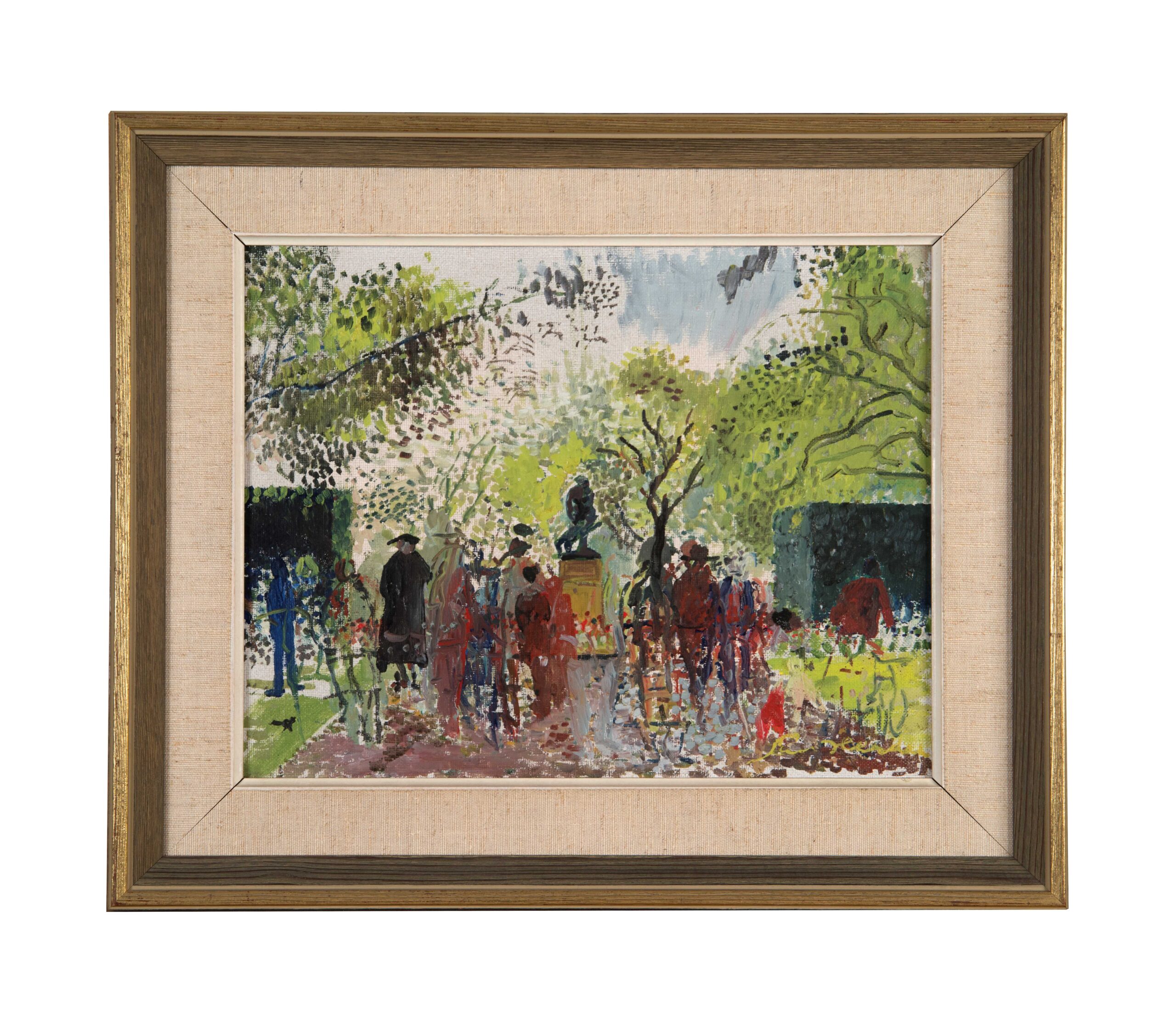 Lars Herder, "Vårdag i Slottshagen, Hälsingborg". Helsingborgs museum.