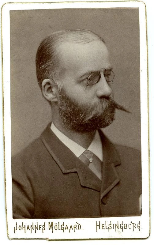 Mauritz Frohm (1840 - 1912). Fotograf Johannes Mölgaard. Helsingborgs museum.
