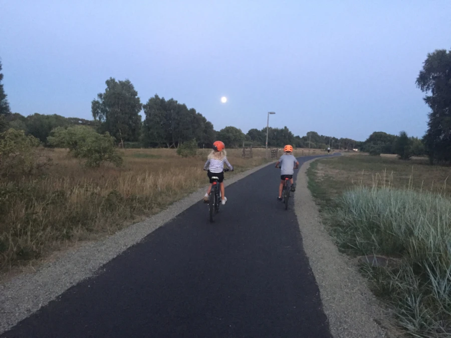 Sommaren är perfekt för cykelturer, även på kvällstid! Foto: Eva Sunnerås