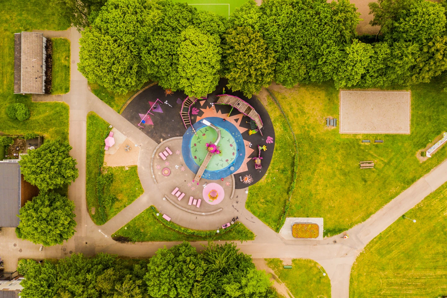 Princessor och drakar lekplatsen