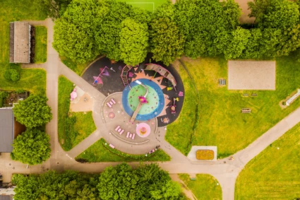 Princessor och drakar lekplatsen