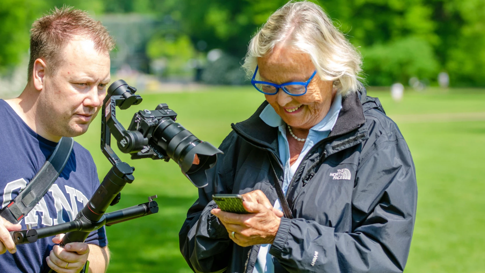 Filminspelning på gång.