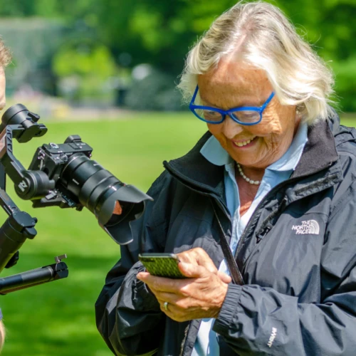 Filminspelning på gång.