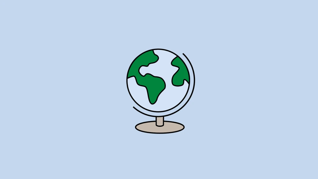 Piktogram: jordglob.