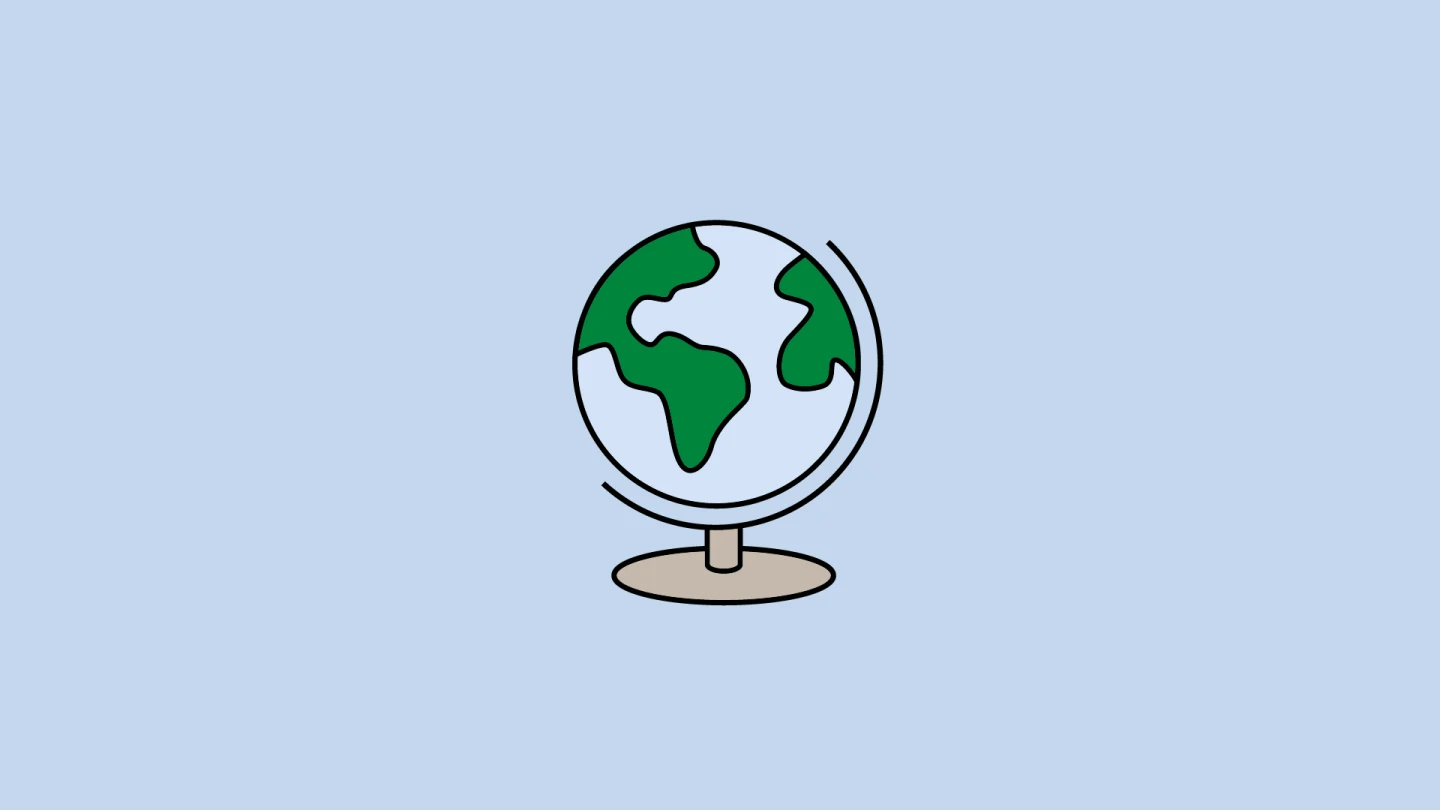 Piktogram: jordglob.