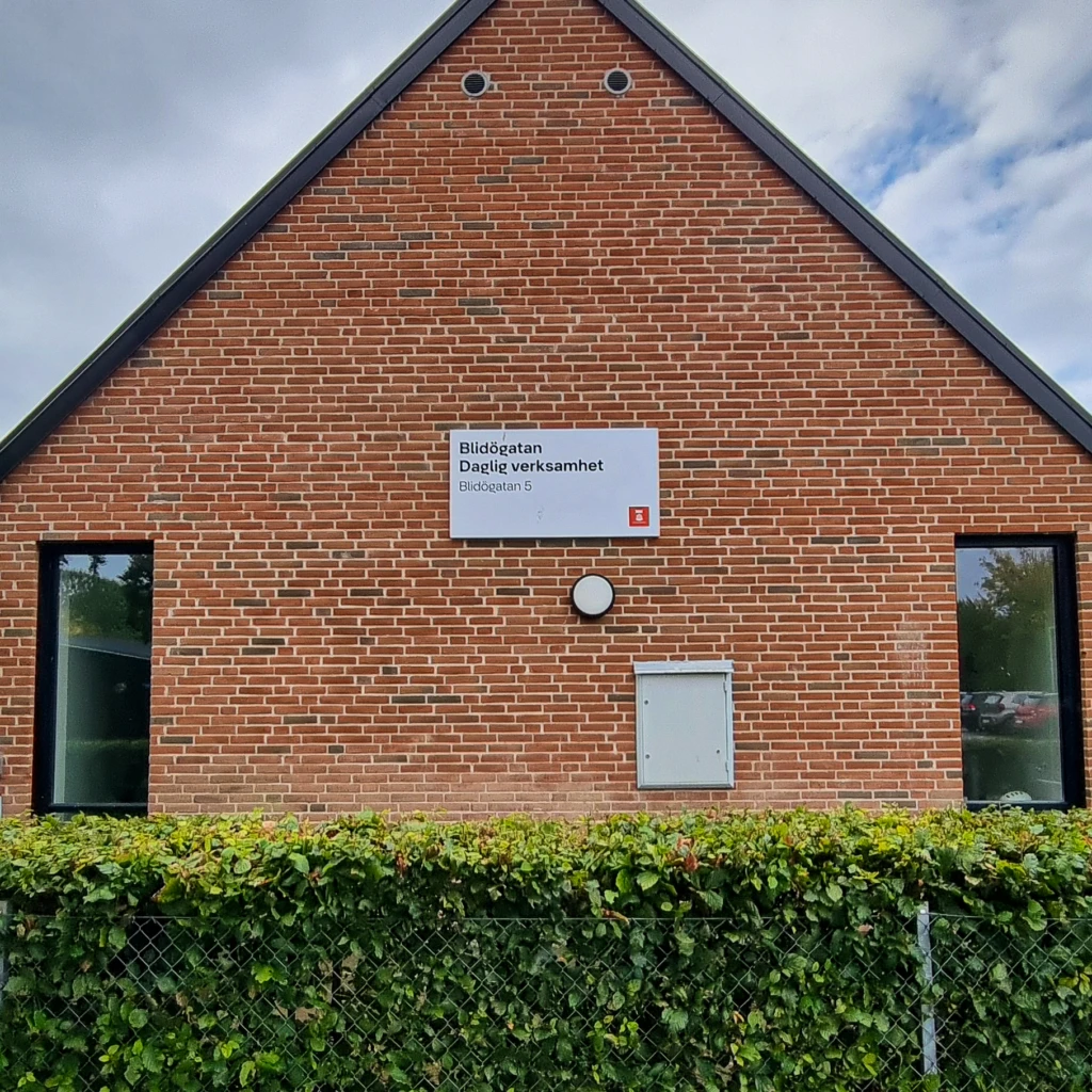 Entréskylt till Blidögatan