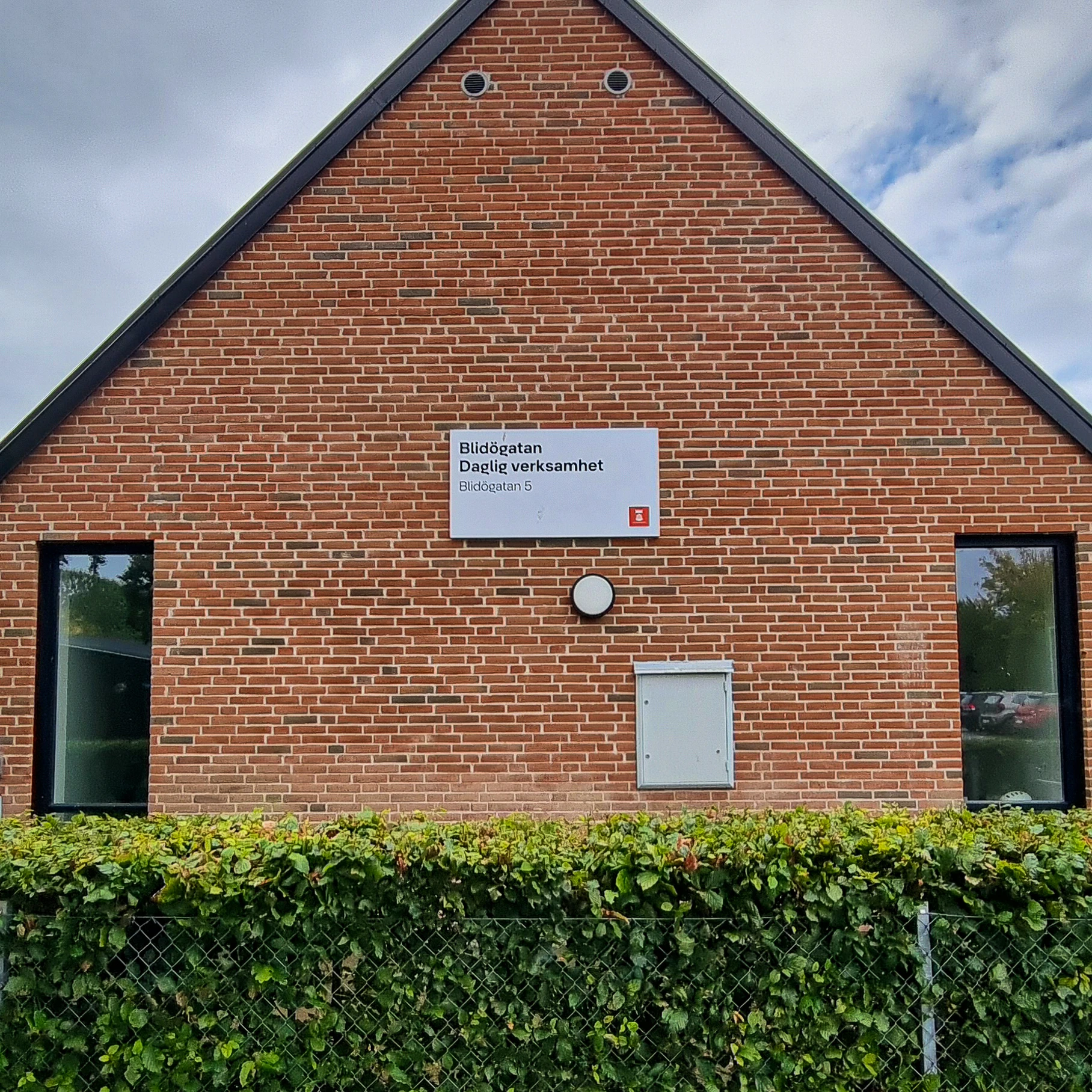 Entréskylt till Blidögatan