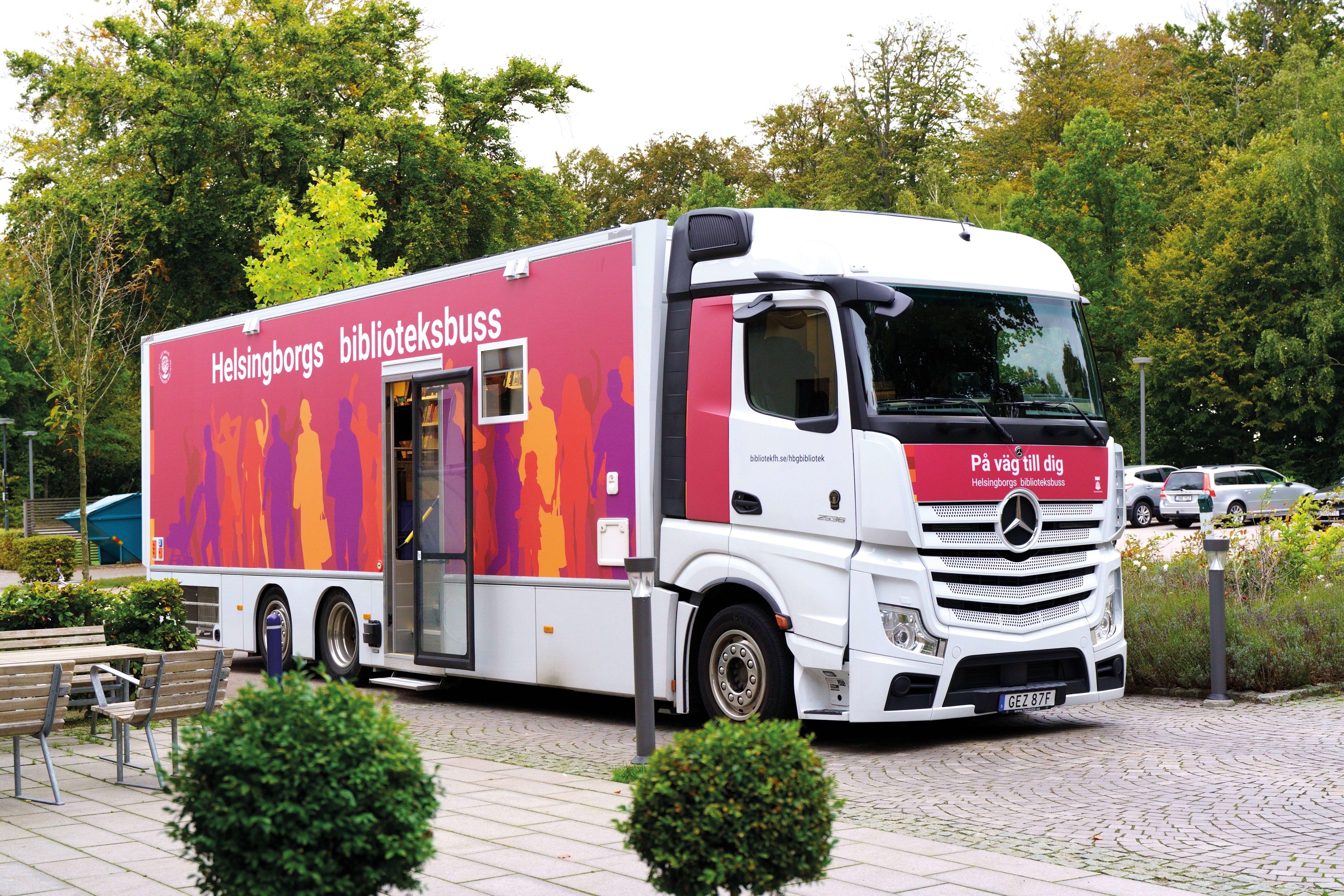 Helsingborgs biblioteksbuss Träffpunkt Bårslöv