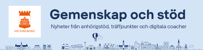 Grafik som föreställer nyhetsbrevet Gemenskap och stöd