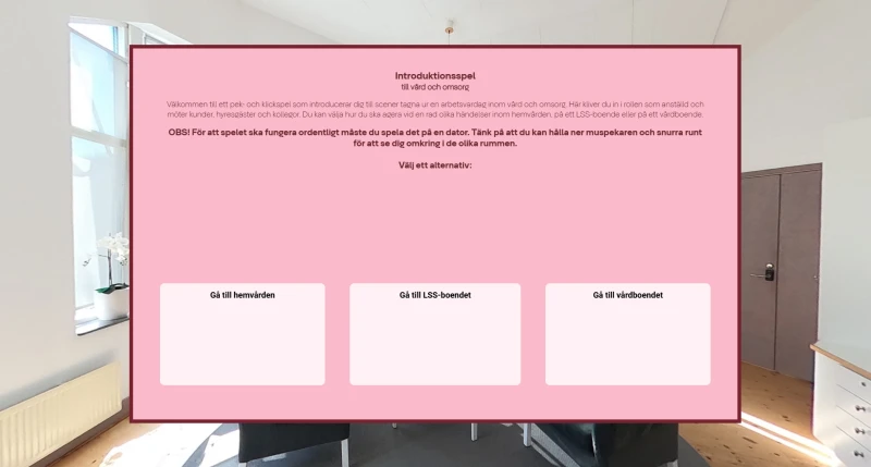 En skärmdump på ett spel.