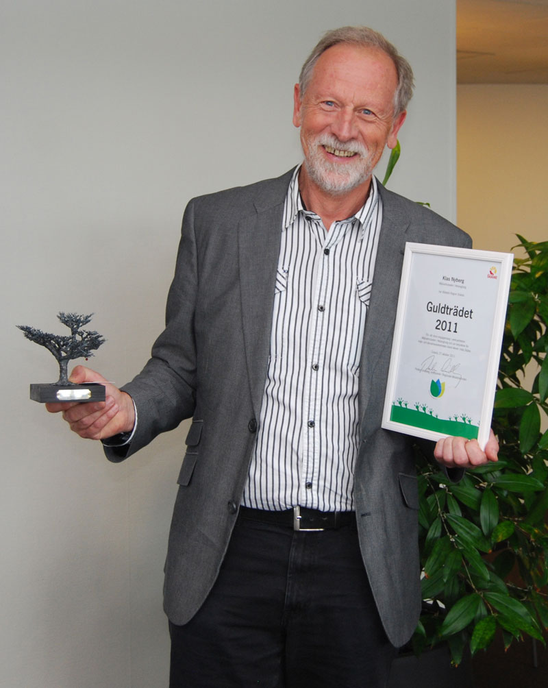 Klas Nyberg med Region Skånes miljöpris 2011.