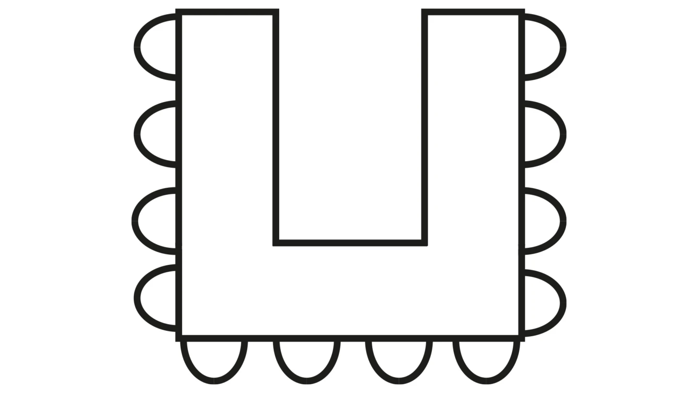 Hästsko-sittning Tennisbollen