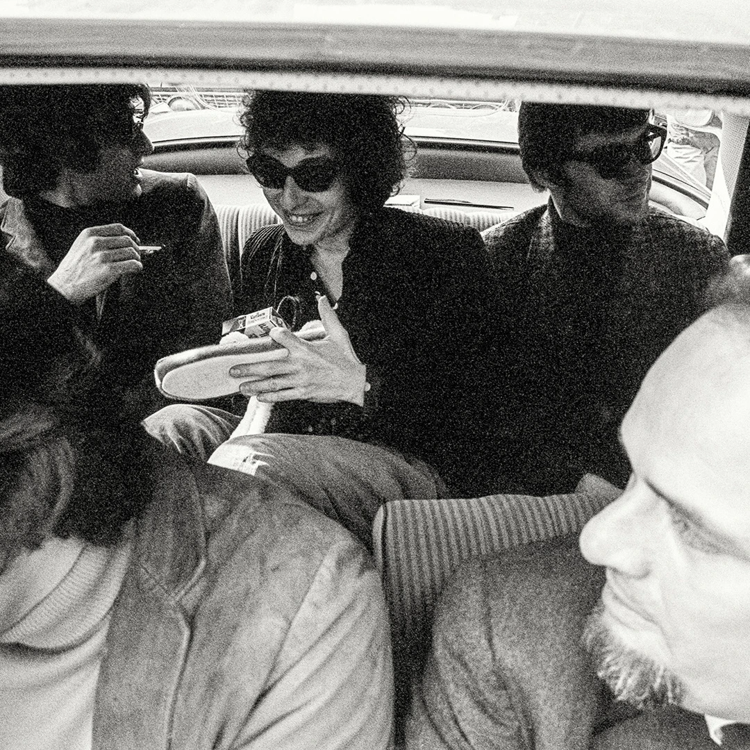 Bob Dylan och The Band med Simon Brehm 1966 © T H U R E S S O N ’ S P H O T O C O L L E C T I O N