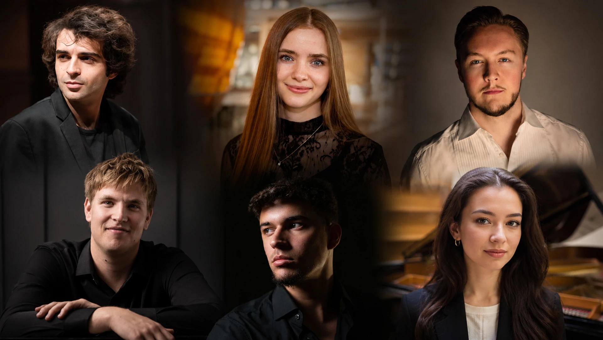 Dina Elena Draugsvoll, Anna Nebaba, Sebastian Iivonen, Sophus Elmark, Yoav Roth och Aksel Basaran