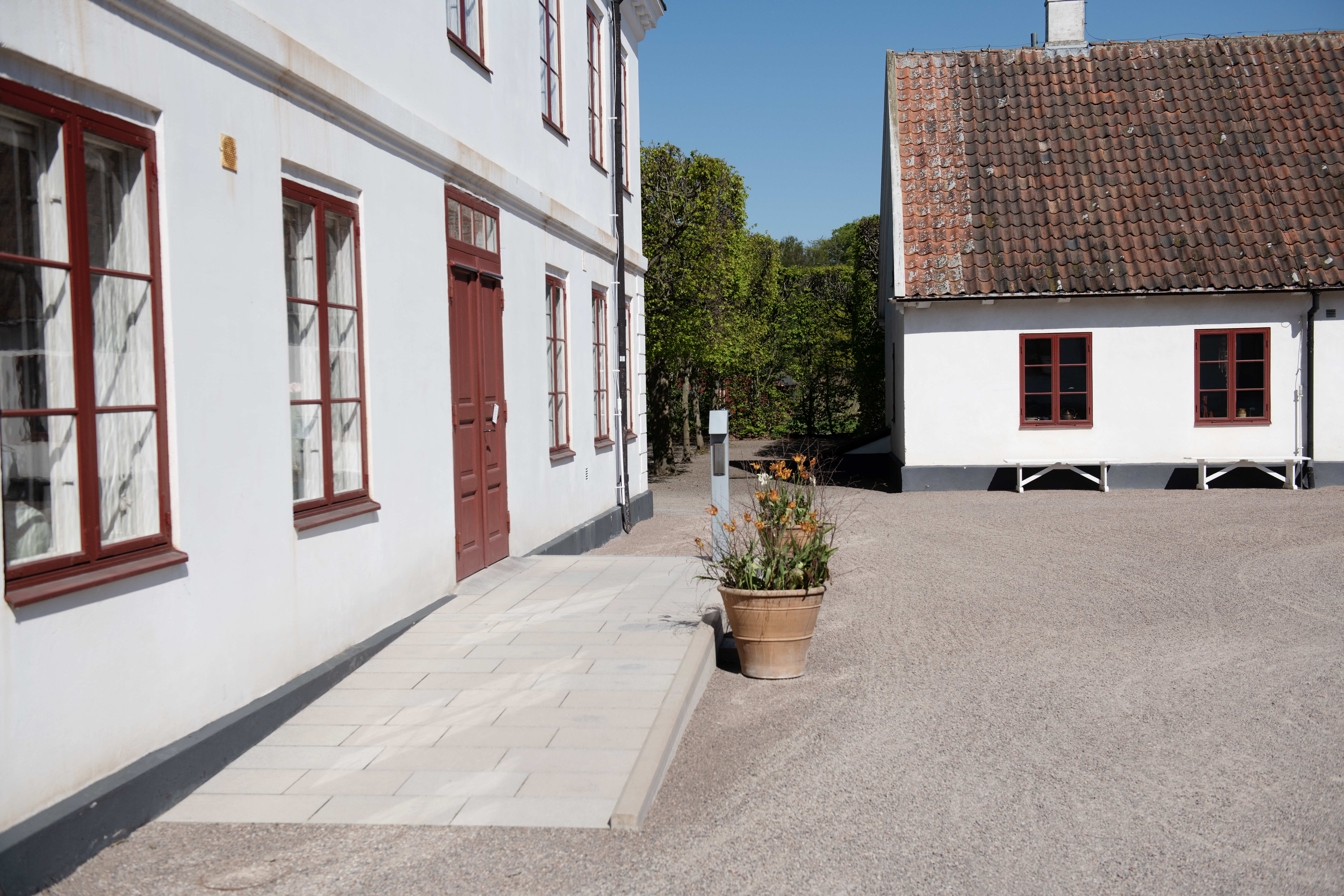 Permanent ramp till entrédörr