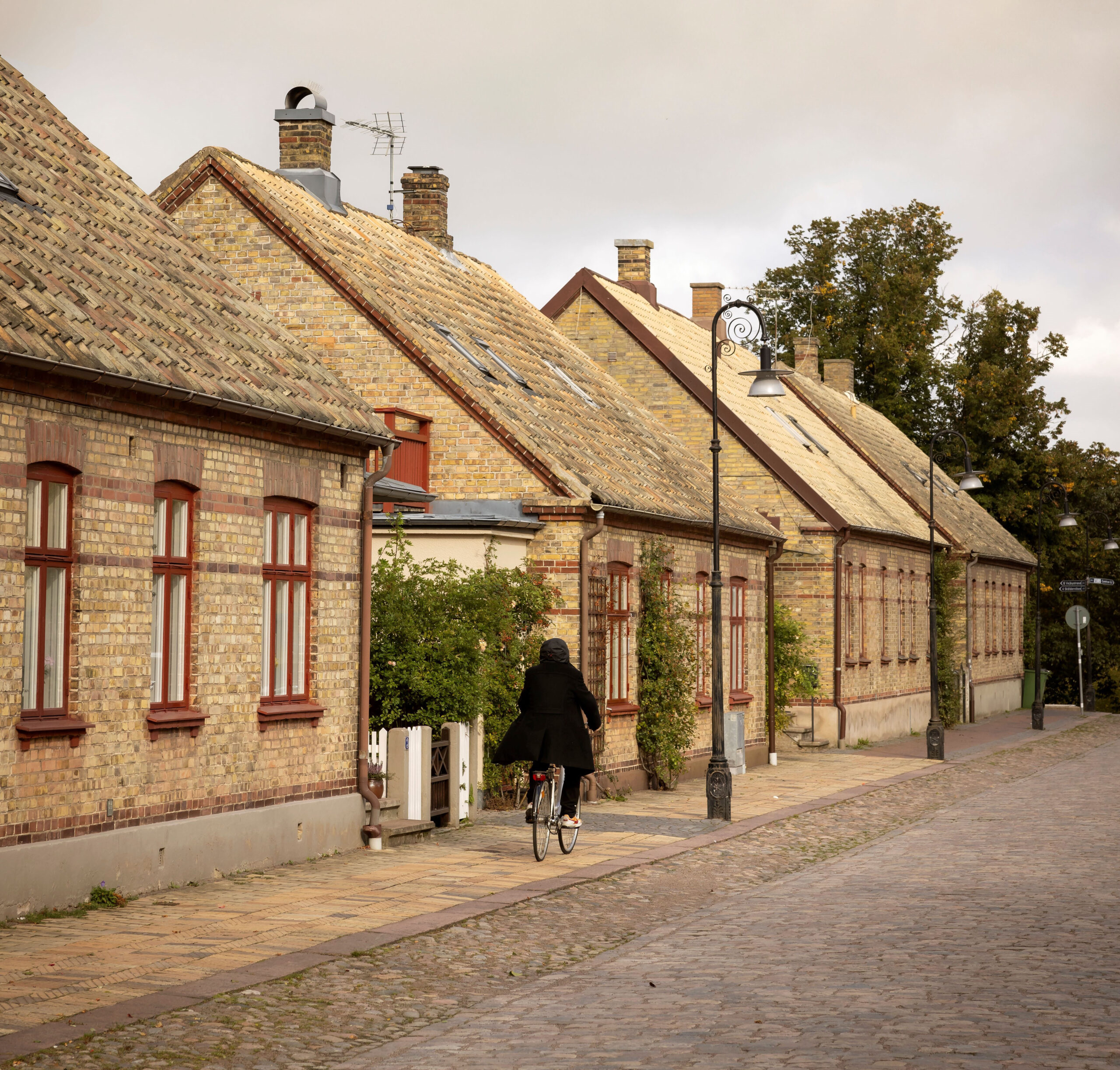 Gatuhus på Östra Kyrkogatan i Ängelholm