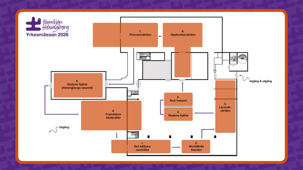 Karta över mässområdet.