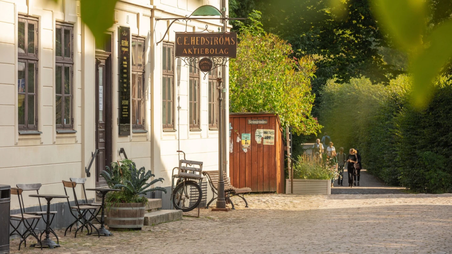Äldre hus på Fredriksdal